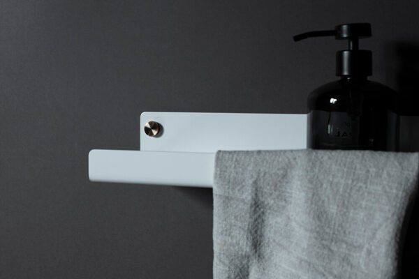 White shelf with towel rack - ALU - Image 2