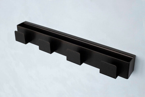 Brown Hook Rack with 4 Hooks-TU11 - Image 3