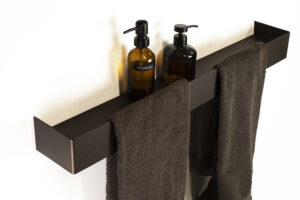 Brown wall-mounted coat rack with shelf - IMO - 80cm - IMOdesign