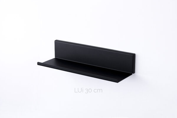 Black bathroom shelf LUI 30 cm by IMOdesign