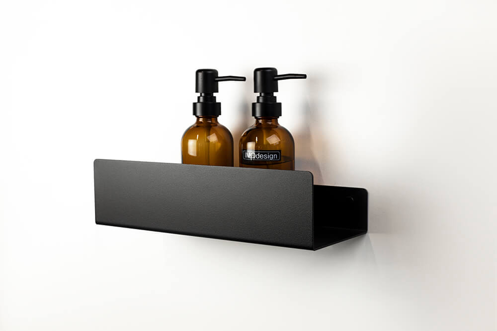 Black Shower Shelf 30 cm LATO IMOdesign