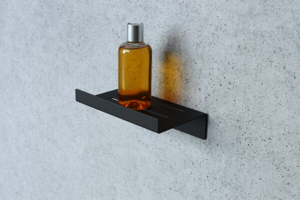 Black ZETka shower shelf by IMOdesign