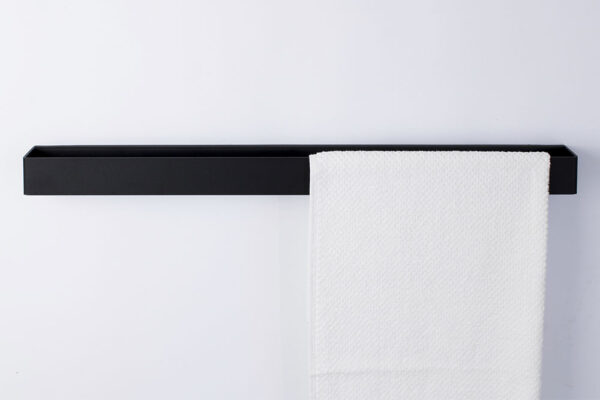 TU10 Black Towel Rail for Bathroom