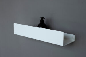 White Shower Shelf