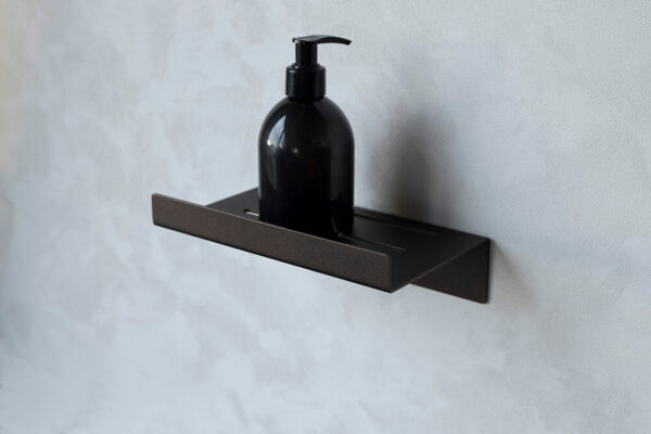 Brown ZETka shower shelf by IMOdesign