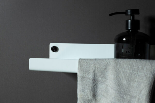 White shelf with towel rack - ALU - Image 3