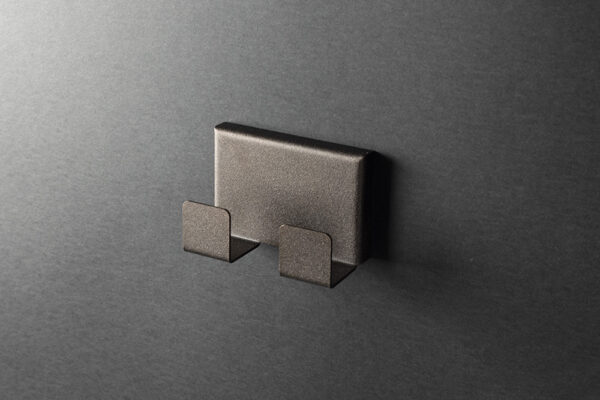 Brown wall hook with 2 hooks – IMOdesign