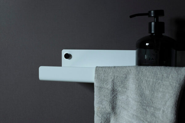 White shelf with towel rack - ALU - Image 5