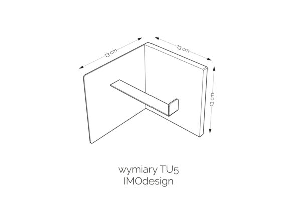 TU5 - White Toilet Paper Holder - Image 4