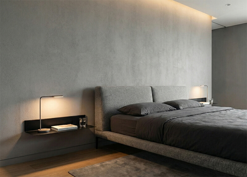 Bedside table, steel shelf TU12-IMOdesign