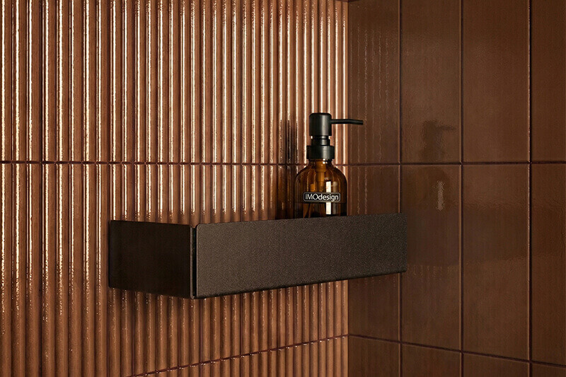 brown corner shower shelves SEN - IMOdesign
