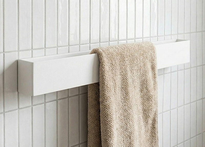White bathroom towel rail / bar - IMOdesign
